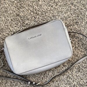 Michael Kors Light Gray Crossbody Bag
